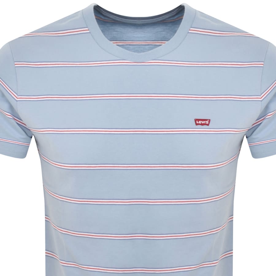 Levis Original Housemark Logo T Shirt Blue